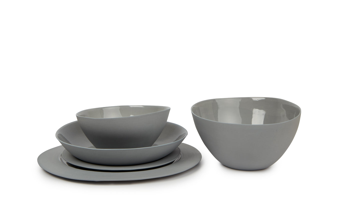 Slate Gray Onda Bowl-Cloud