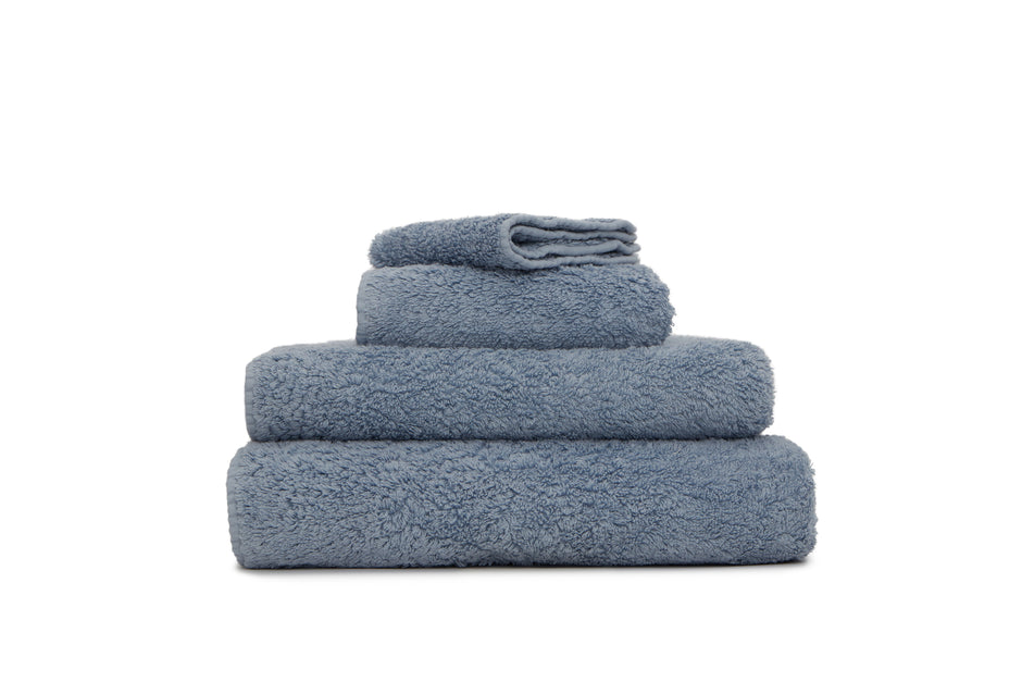 Slate Gray Super Pile Bath Towel- Cashmere Blue