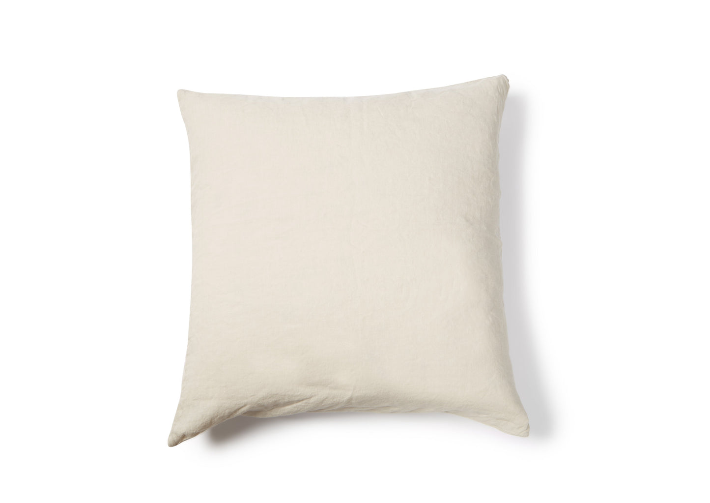 Light Gray Washed Linen Cushion Cover-Natural