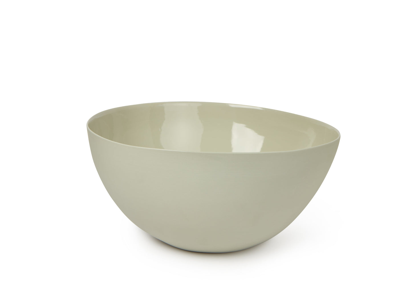 Dark Gray Onda Serving Bowl-White