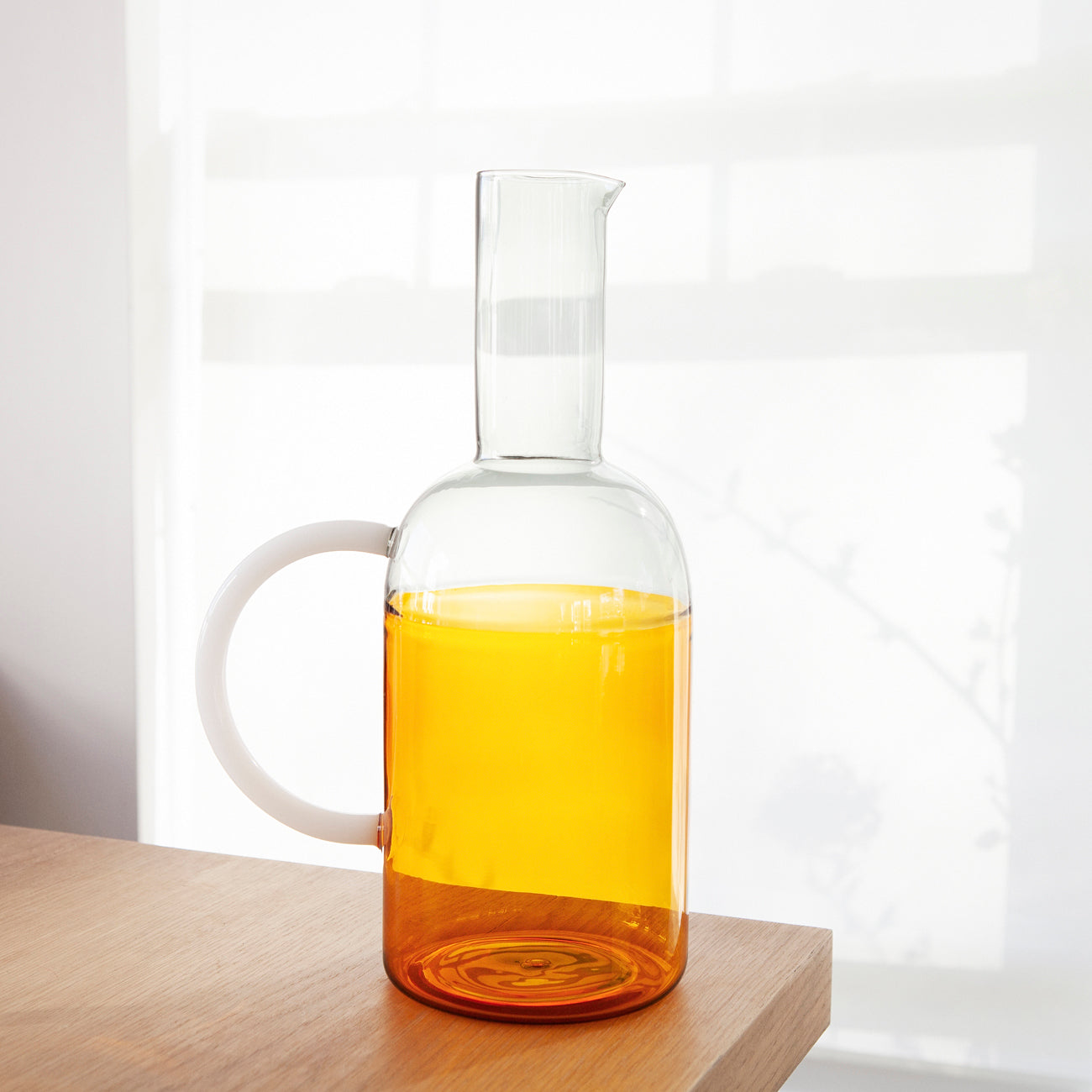 Beige Tequila Sunrise Jug - Amber/Smoke