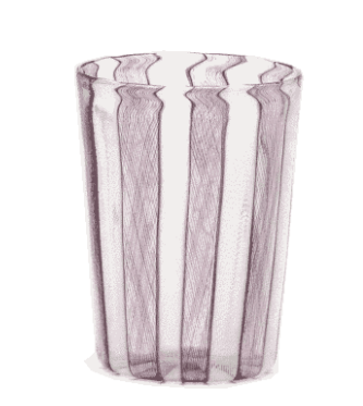 Light Gray Rete Large Glass- White/Anthracite