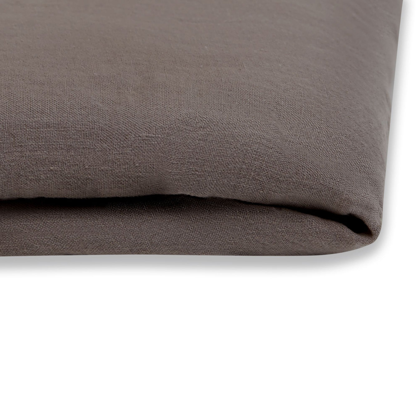 Dim Gray Washed Linen Duvet Cover