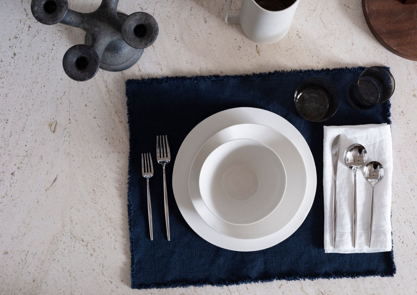 Gray Maya Placemat - Ottanio