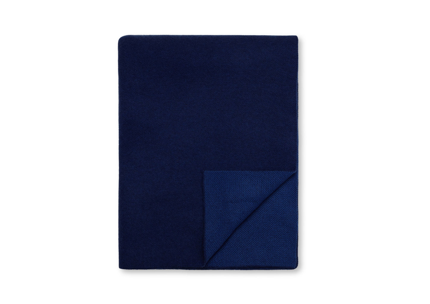 Midnight Blue Cashmere Throw Blanket- Lapis