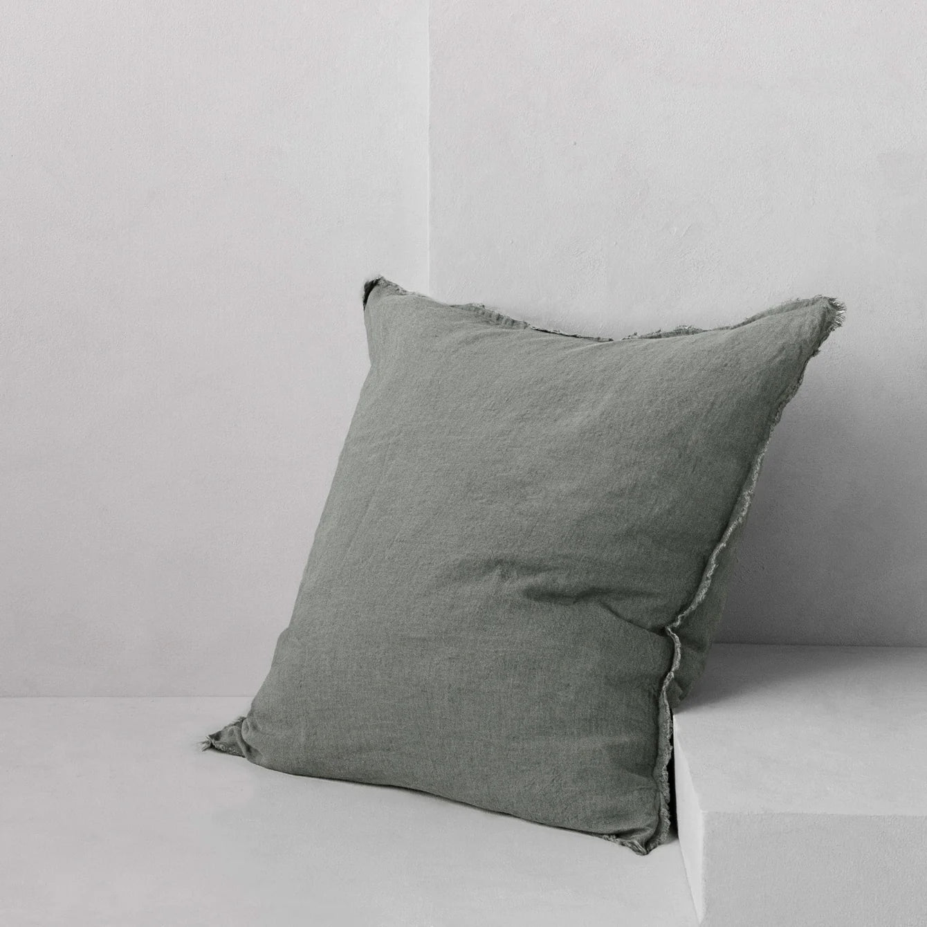 Gray Flocca Cushion Cover 20x20"