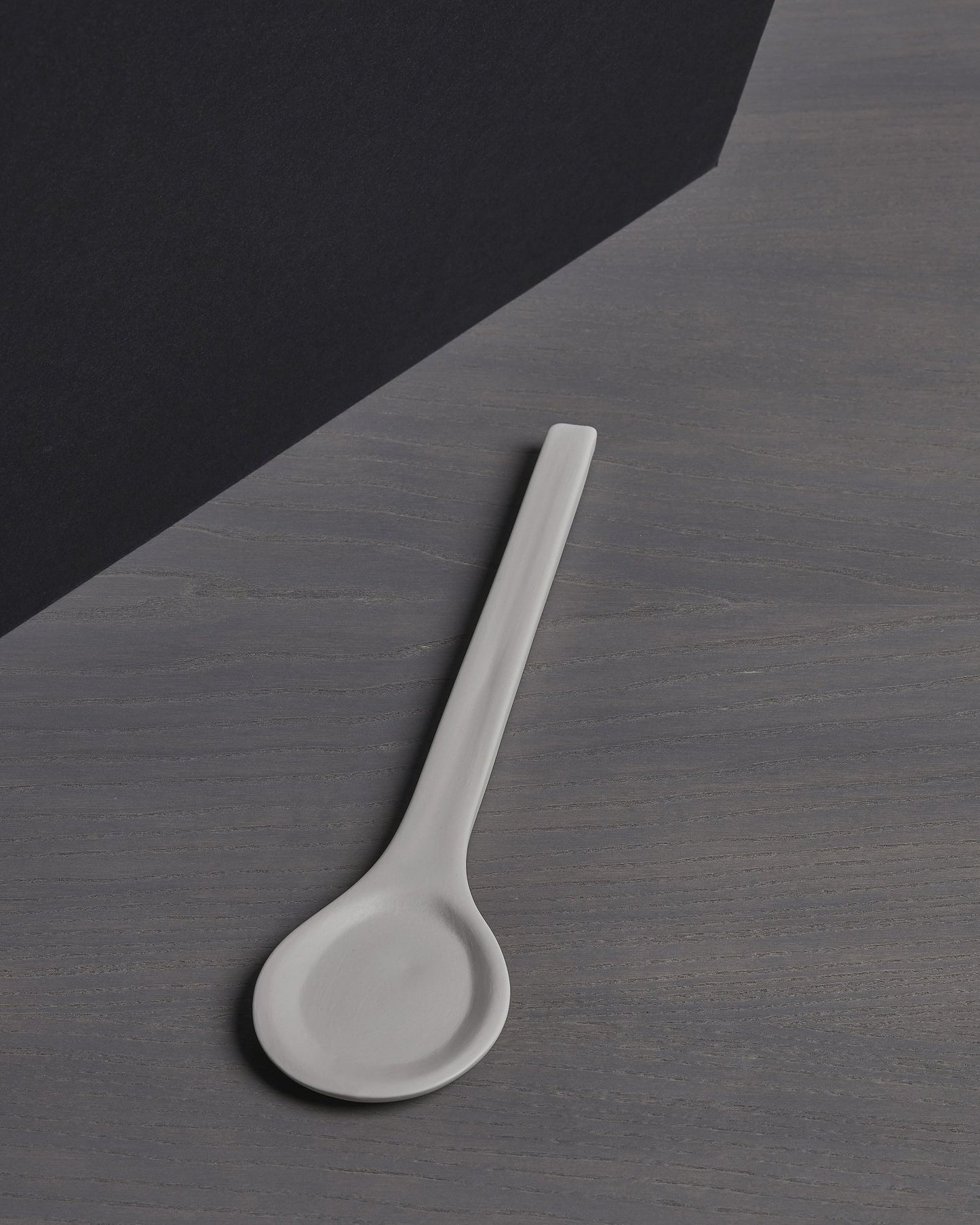 Dim Gray Buto Serving Spoon-Bianco