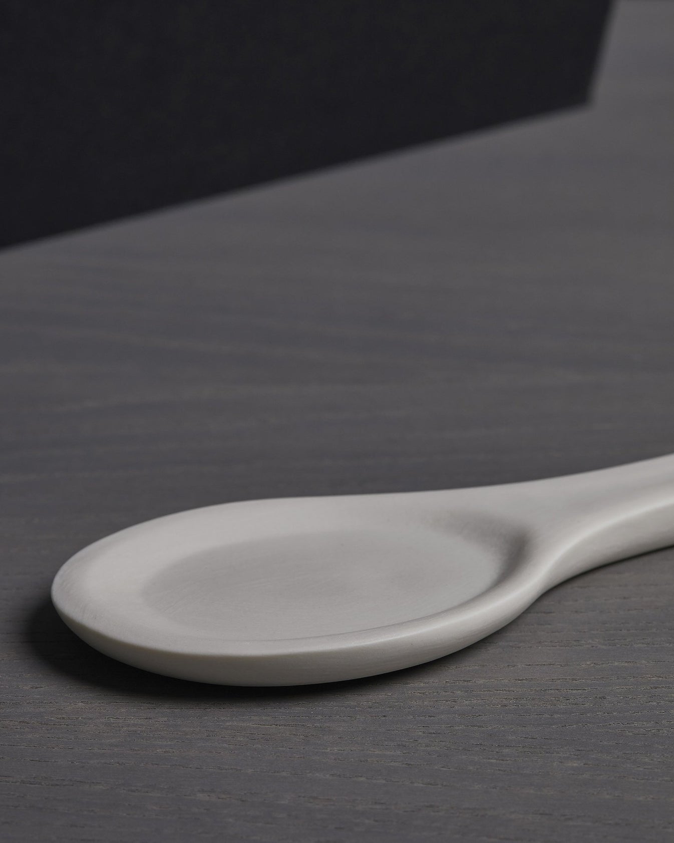 Dark Slate Gray Buto Serving Spoon-Bianco