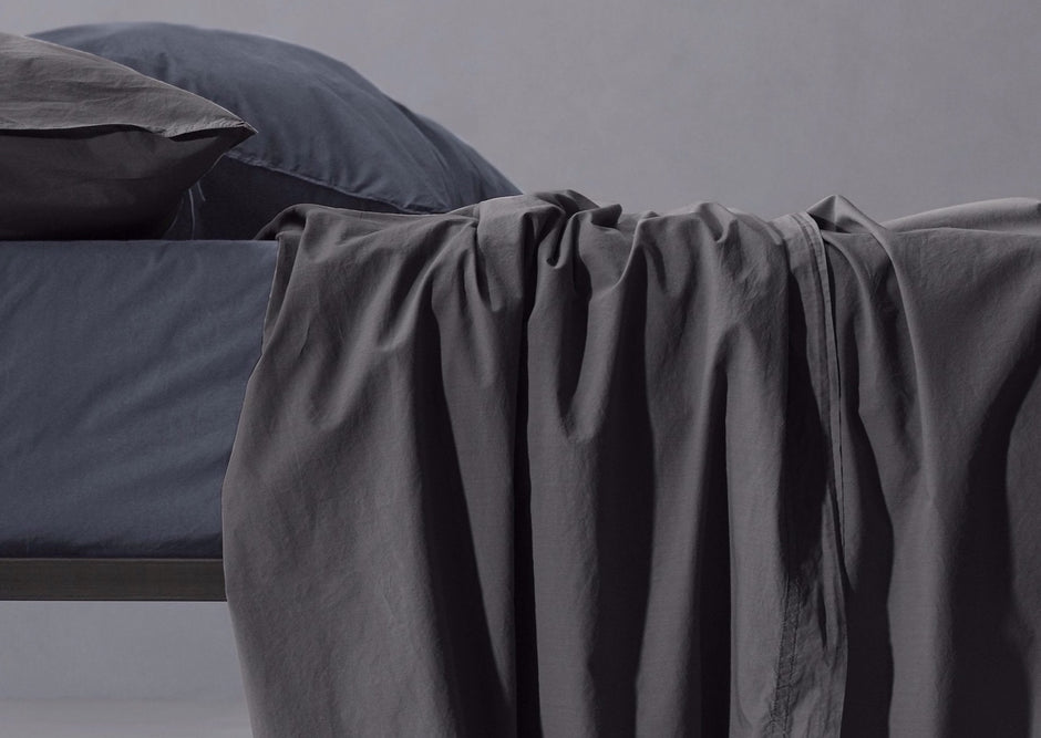 Dim Gray Eggshell Cotton (Nite) Sheet Set