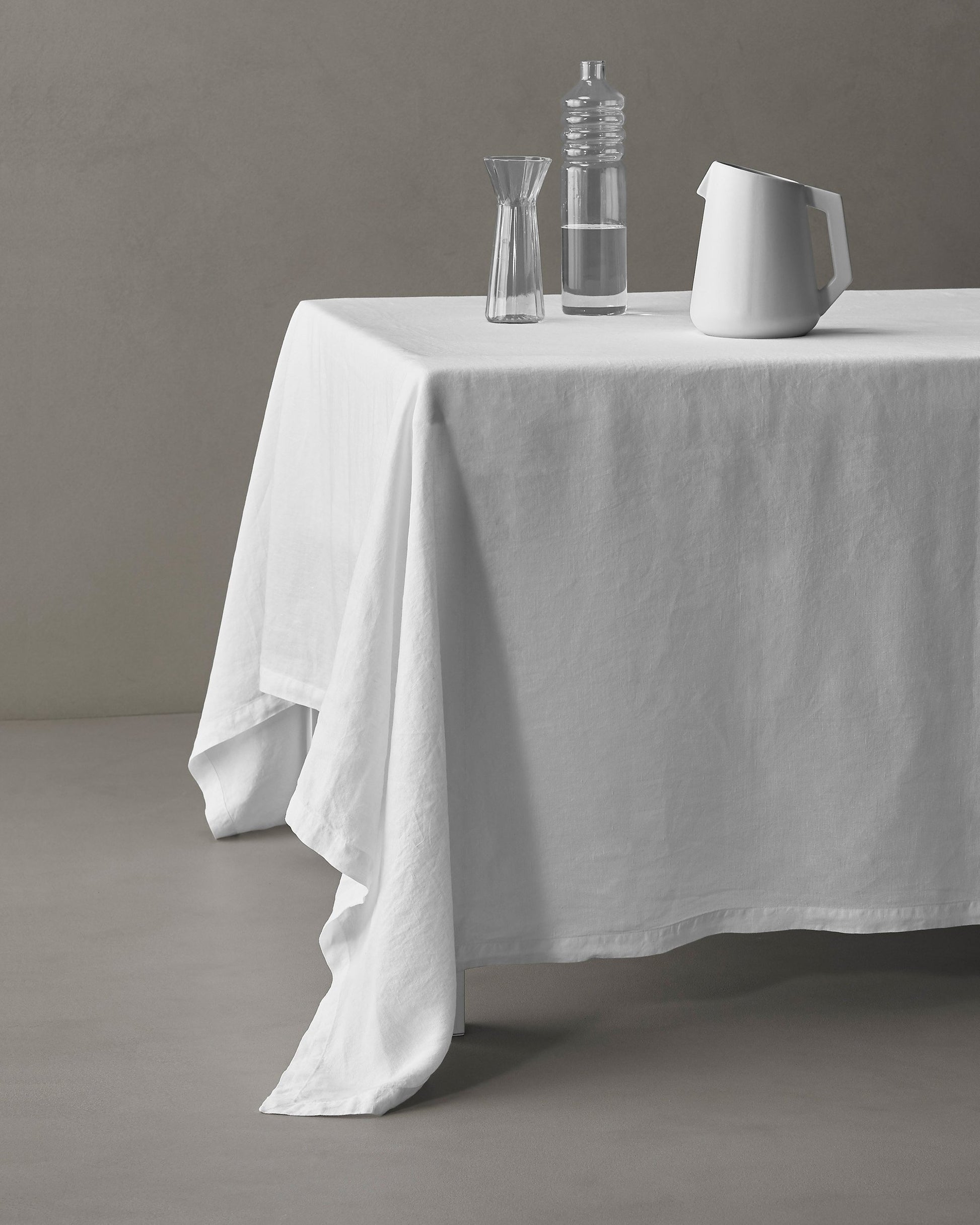 Slate Gray Linen Tablecloth