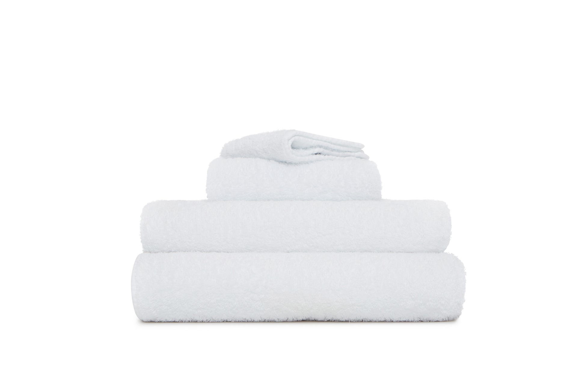 Lavender Super Pile Bath Towel- White